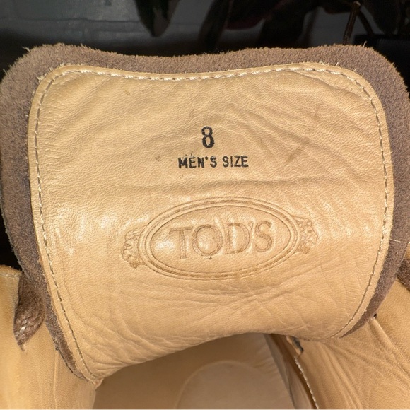 Tod's Polacco Lace Up Suede Chukka Boots Made in Italy - Picture 15 of 16